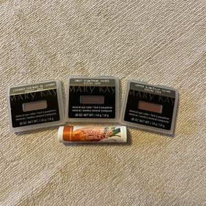 Mary Kay eyeshadows, Sweet Plum/Prune, Lavender Fog, Copper Glow size .05oz